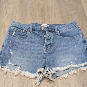 Pistola Women's Frayed Blue Jean Shorts